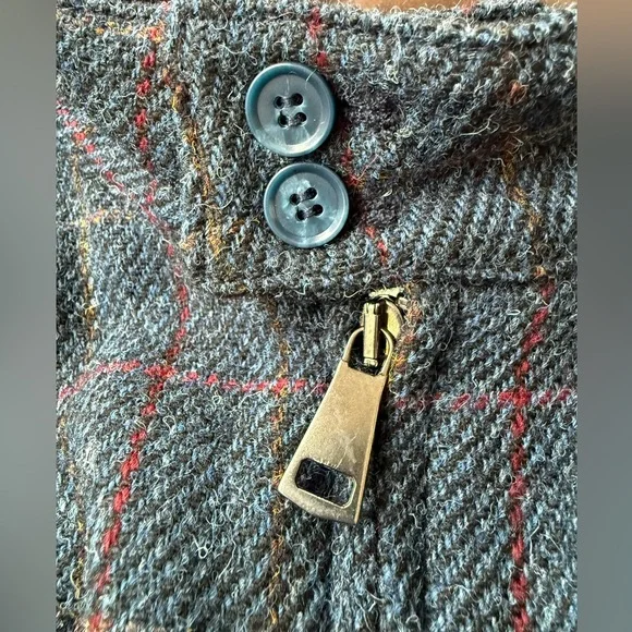 PETER CHRISTIAN Harris Tweed 42 Bomber Harrington Jacket Blue Wool Windowpane - Picture 7 of 11